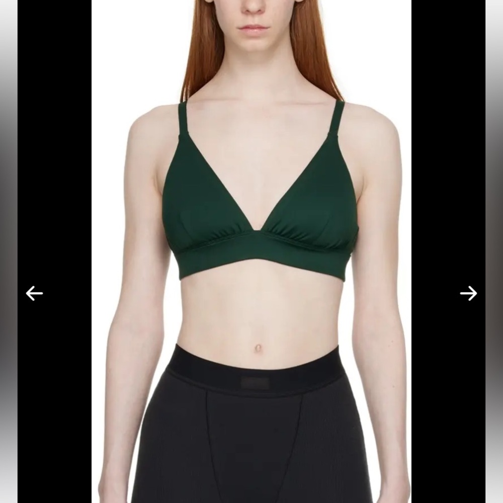 Outdoor Voices Sculpt Hi Apex Bra wireless, convertible straps Pine Green  NWT L